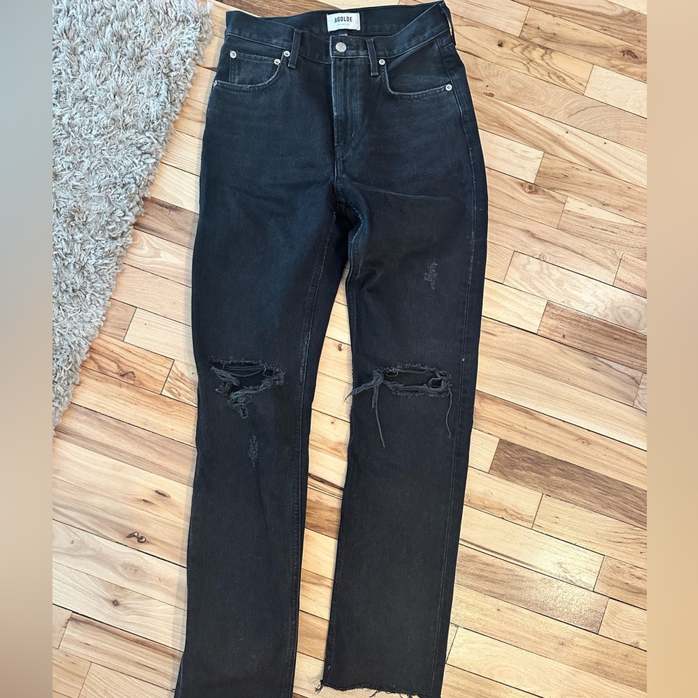 AGOLDE HIGH RISE JEANS - Picture 4 of 6